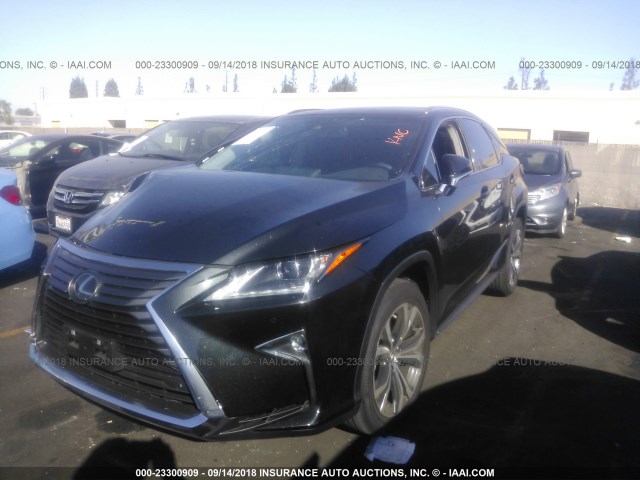 2T2ZZMCA9JC093810 - 2018 LEXUS RX 350/BASE/F SPORT BLACK photo 2