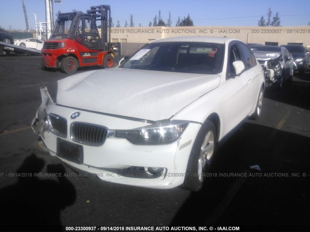 WBA3C1G59DNR46275 - 2013 BMW 328 I SULEV WHITE photo 2