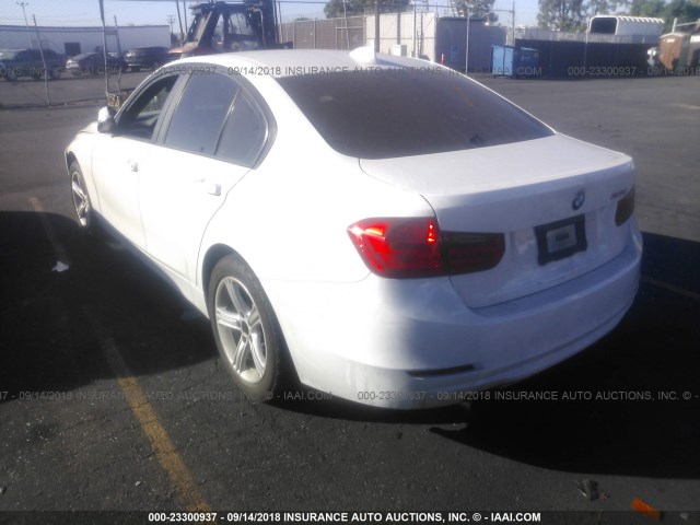 WBA3C1G59DNR46275 - 2013 BMW 328 I SULEV WHITE photo 3