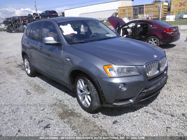 5UXWX7C58BLL15182 - 2011 BMW X3 XDRIVE35I GRAY photo 1