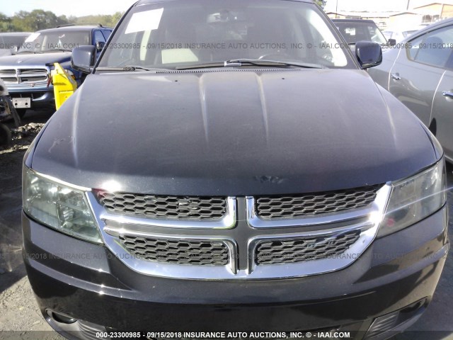 3D4GG67V69T189142 - 2009 DODGE JOURNEY R/T BLACK photo 6