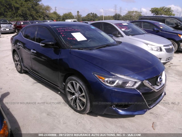 1N4AA6AP3GC414971 - 2016 NISSAN MAXIMA 3.5S/SV/SL/SR/PLAT BLUE photo 1