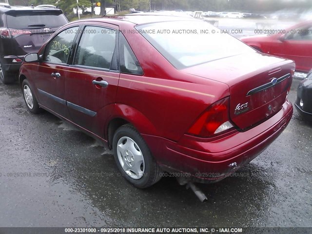 1FAFP33Z63W283125 - 2003 FORD FOCUS LX RED photo 3