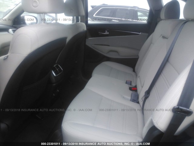 5XYPGDA59KG487966 - 2019 KIA SORENTO LX/L MAROON photo 8