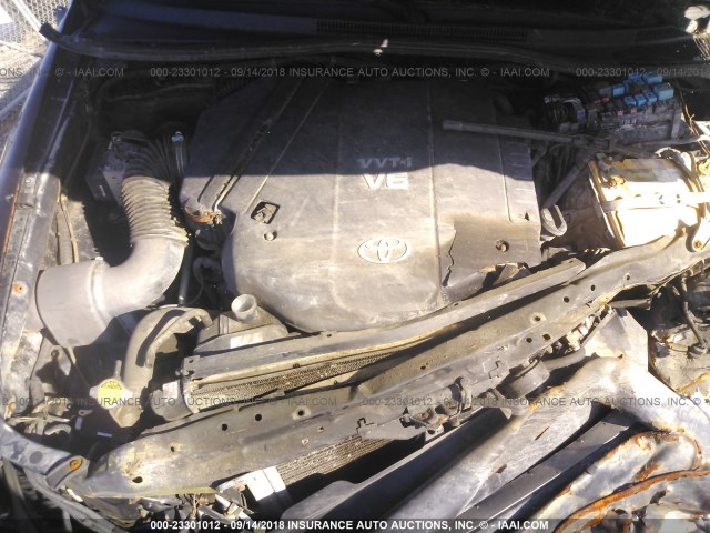 3TMLU42N16M005585 - 2006 TOYOTA TACOMA DOUBLE CAB შავი ფოტო 10