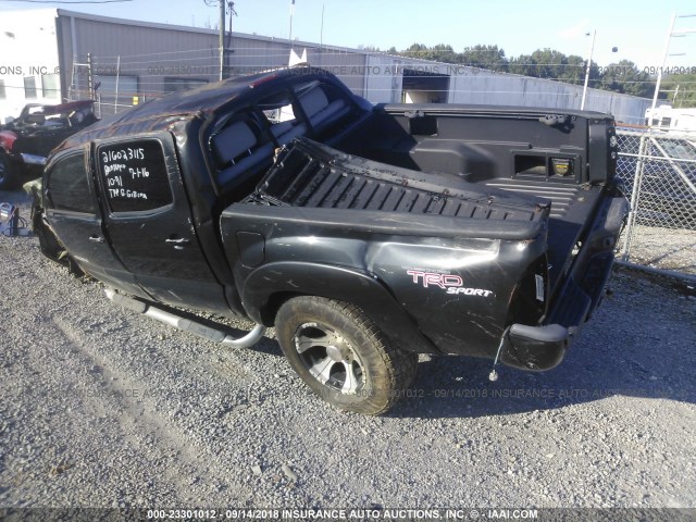 3TMLU42N16M005585 - 2006 TOYOTA TACOMA DOUBLE CAB შავი ფოტო 3
