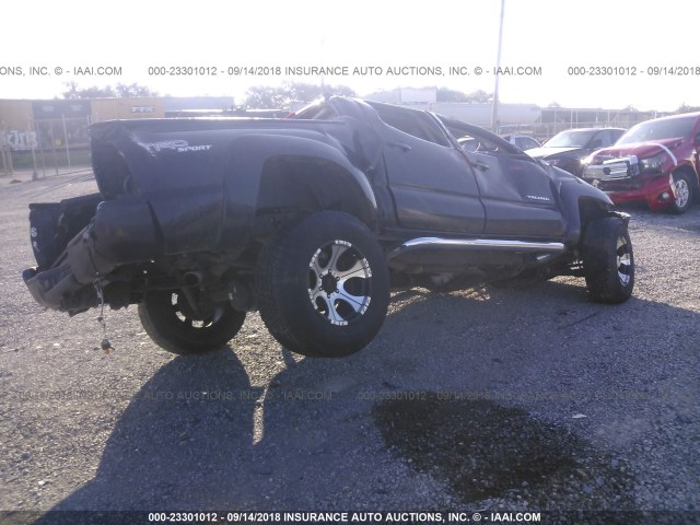 3TMLU42N16M005585 - 2006 TOYOTA TACOMA DOUBLE CAB BLACK photo 4