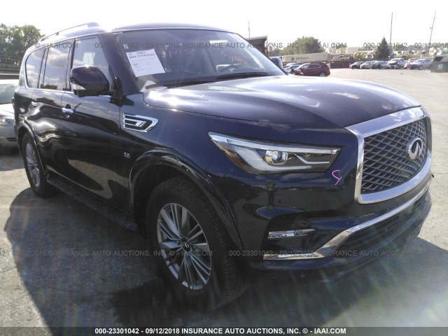 JN8AZ2NF0J9661421 - 2018 INFINITI QX80 SIGNATURE BLUE photo 1