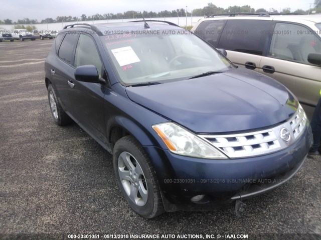 JN8AZ08T73W114317 - 2003 NISSAN MURANO SL/SE BLUE photo 1