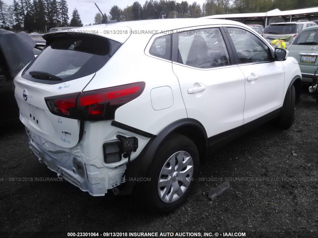 JN1BJ1CR6JW259258 - 2018 NISSAN ROGUE SPORT S/SV/SL WHITE photo 4