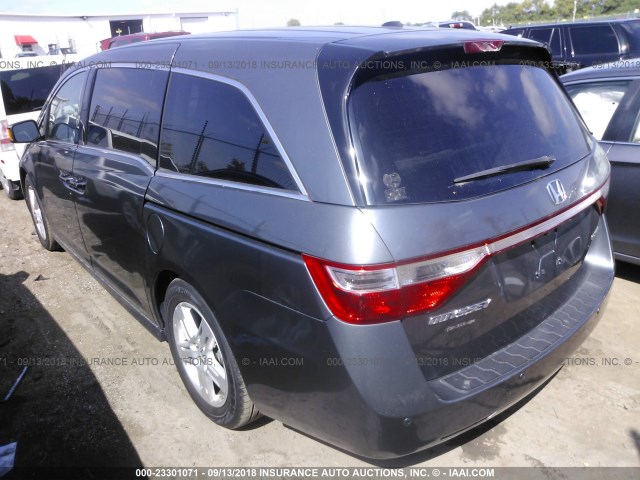 5FNRL5H91BB025847 - 2011 HONDA ODYSSEY TOURING/TOURING ELITE GRAY photo 3