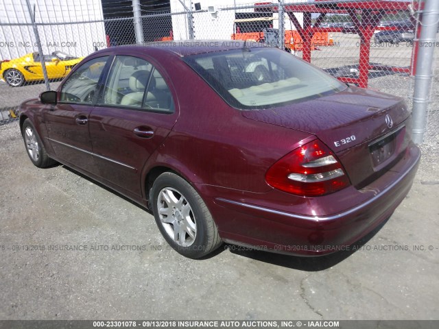 WDBUF26J35A792124 - 2005 MERCEDES-BENZ E 320 CDI MAROON photo 3