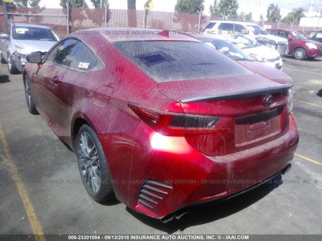 JTHHA5BC2G5002770 - 2016 LEXUS RC 200T RED photo 3