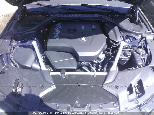 WBAJA7C54JWA73789 - 2018 BMW 530 XI BLUE photo 10