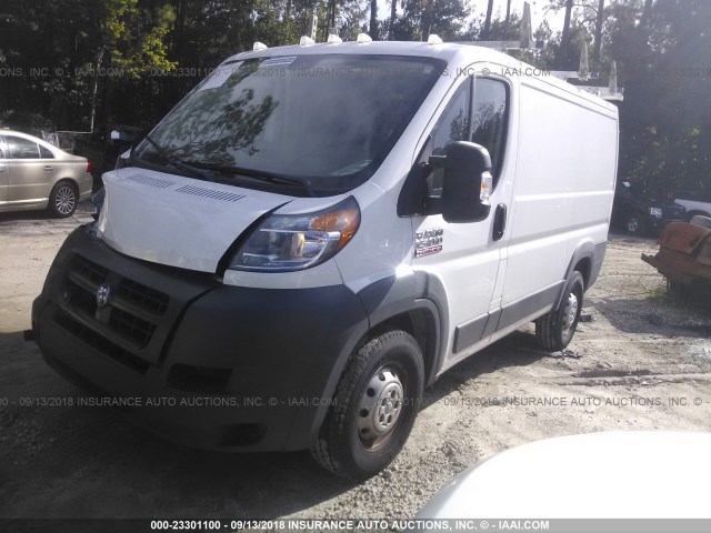 3C6TRVNG9FE519819 - 2015 RAM PROMASTER 1500 1500 STANDARD WHITE photo 2