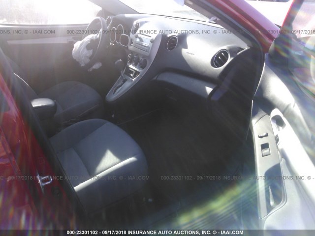 2T1KU4EE2CC903639 - 2012 TOYOTA COROLLA MATRIX  RED photo 5