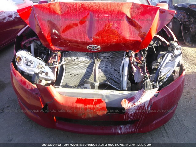 2T1KU4EE2CC903639 - 2012 TOYOTA COROLLA MATRIX  RED photo 6