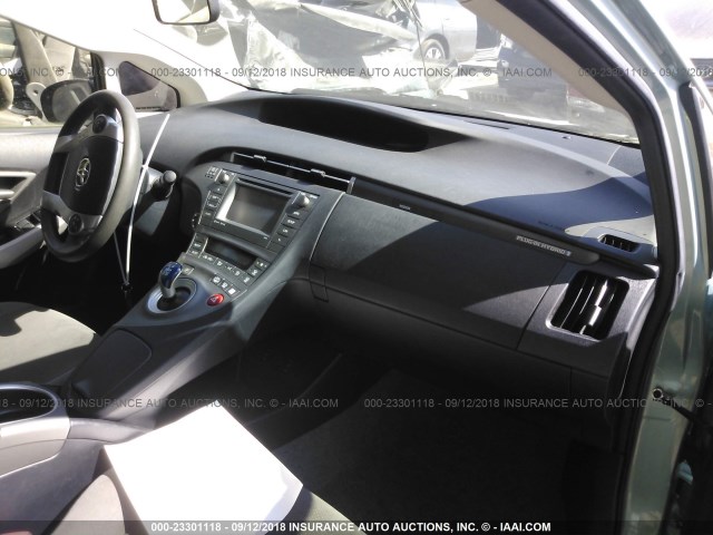 JTDKN3DP3C3029465 - 2012 TOYOTA PRIUS PLUG-IN  TURQUOISE photo 5