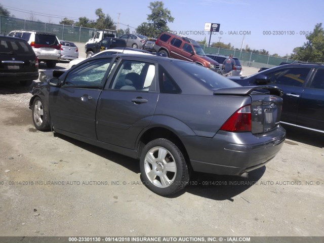 1FAFP34N37W104010 - 2007 FORD FOCUS ZX4/S/SE/SES ნაცრისფერი ფოტო 3
