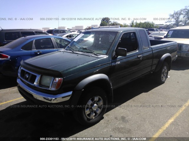 1N6ED26TXYC324314 - 2000 NISSAN FRONTIER KING CAB XE/KING CAB SE GREEN photo 2