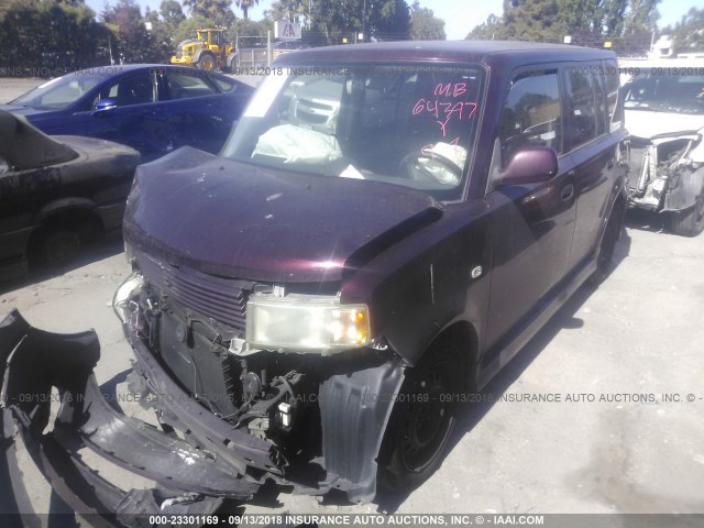 JTLKT324664033690 - 2006 TOYOTA SCION XB Púrpura foto 2
