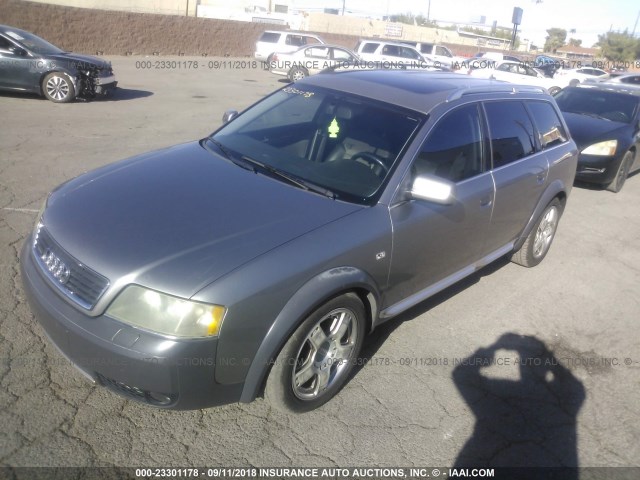 WA1YD54B12N145807 - 2002 AUDI ALLROAD SILVER photo 2