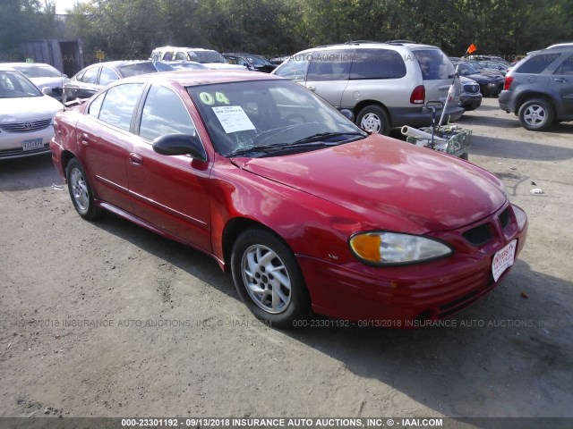 1G2NF52EX4M510823 - 2004 PONTIAC GRAND AM SE1 RED photo 1