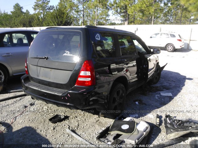 JF1SG65674H762212 - 2004 SUBARU FORESTER 2.5XS Қара фото 4