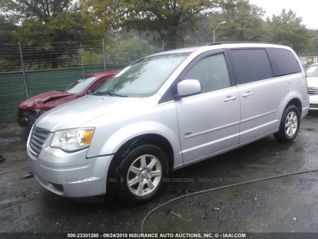 2A8HR54P48R790863 - 2008 CHRYSLER TOWN & COUNTRY TOURING SILVER photo 2