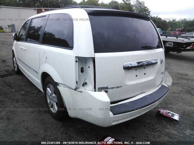 2D8HN54X28R696176 - 2008 DODGE GRAND CARAVAN SXT WHITE photo 3