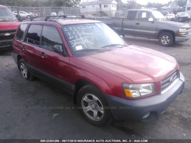 JF1SG63683H711514 - 2003 SUBARU FORESTER 2.5X RED photo 1