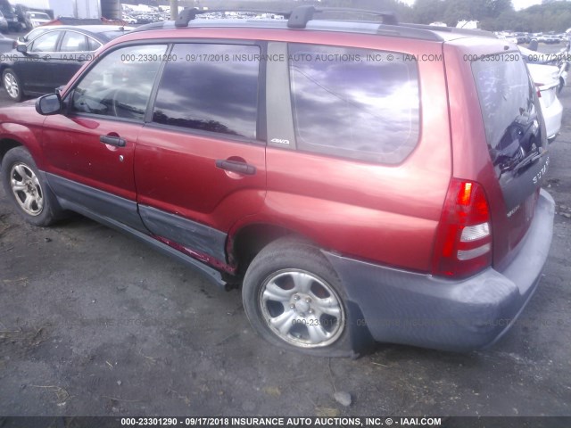 JF1SG63683H711514 - 2003 SUBARU FORESTER 2.5X RED photo 6