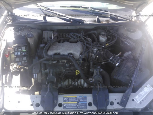 2G1WF52E859393525 - 2005 CHEVROLET IMPALA SILVER photo 10