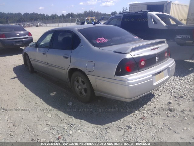 2G1WF52E859393525 - 2005 CHEVROLET IMPALA SILVER photo 3