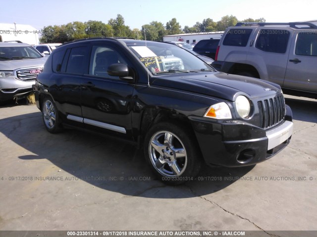 1J8FF57W88D525711 - 2008 JEEP COMPASS LIMITED BLACK photo 1