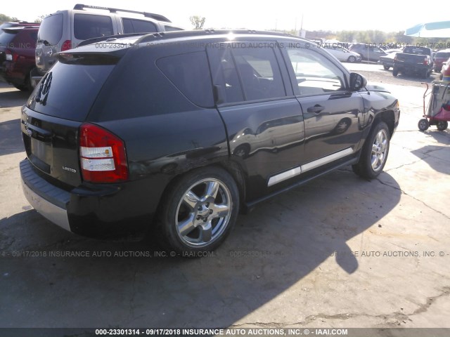 1J8FF57W88D525711 - 2008 JEEP COMPASS LIMITED BLACK photo 4