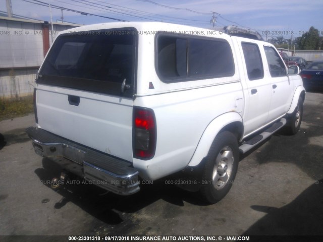 1N6ED27T5YC411715 - 2000 NISSAN FRONTIER CREW CAB XE/CREW CAB SE WHITE photo 4