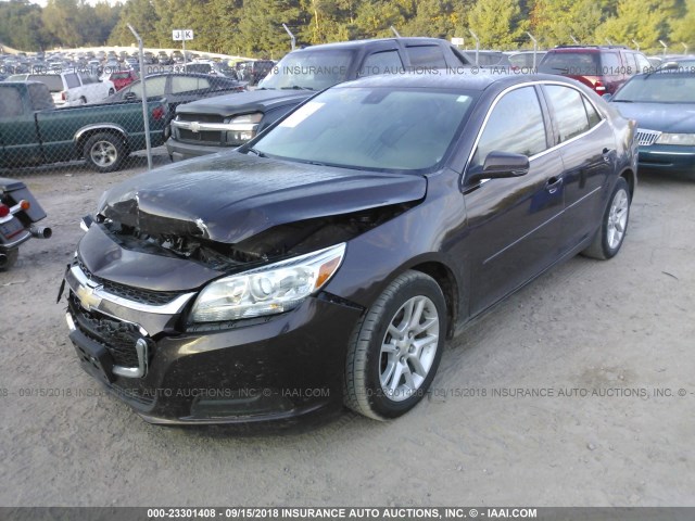 1G11C5SL8FF166250 - 2015 CHEVROLET MALIBU 1LT BROWN photo 2