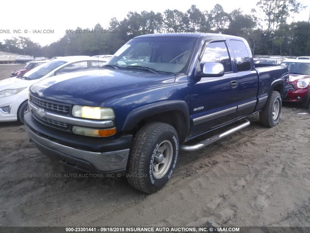 2GCEK19T4Y1143200 - 2000 CHEVROLET SILVERADO K1500 BLUE photo 6