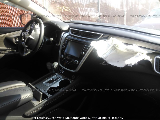 5N1AZ2MG8FN290833 - 2015 NISSAN MURANO S/SL/SV/PLATINUM GRAY photo 5