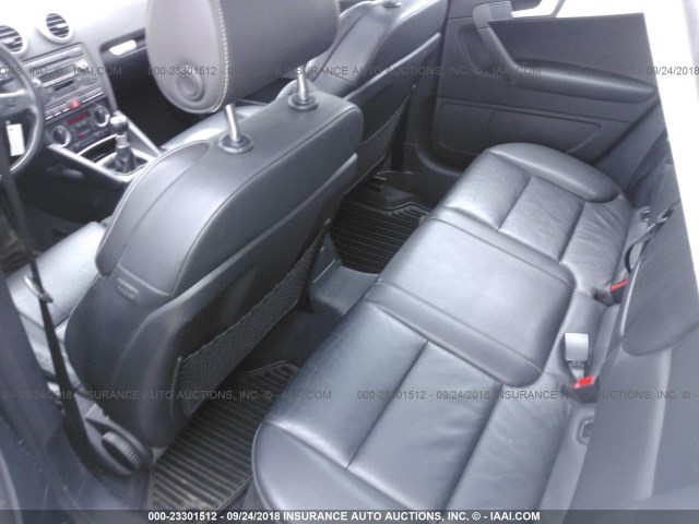 WAUMF68P06A001265 - 2006 AUDI A3 2.0 SPORT BLACK photo 8