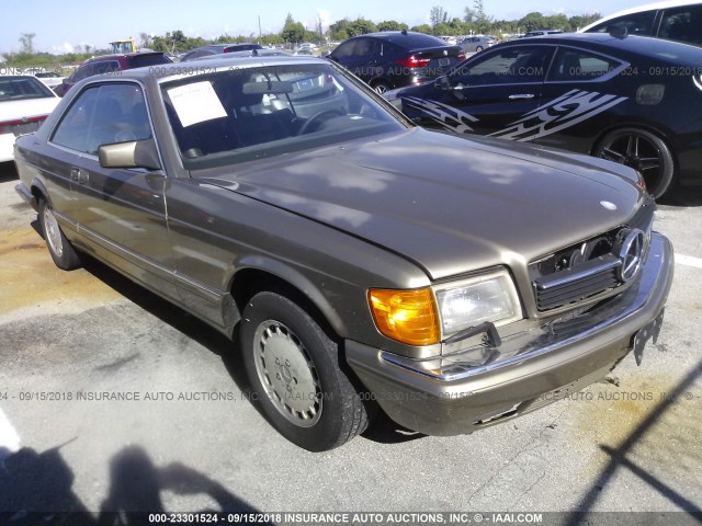 WDBCA45E1KA471690 - 1989 MERCEDES-BENZ 560 SEC TAN photo 1