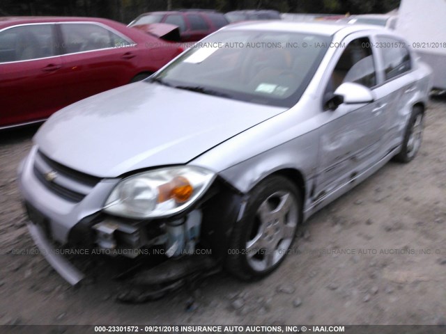 1G1AM58B187111700 - 2008 CHEVROLET COBALT SPORT SILVER photo 6