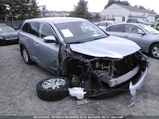 5TDBKRFH3FS101950 - 2015 TOYOTA HIGHLANDER LE/LE PLUS SILVER photo 1