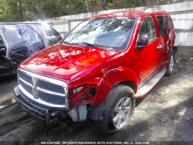 1D4HD58D54F136285 - 2004 DODGE DURANGO LIMITED RED photo 2