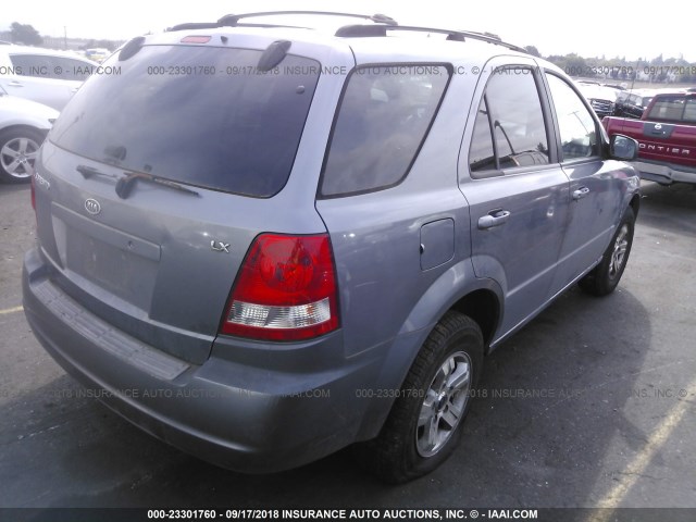 KNDJD733X35051150 - 2003 KIA SORENTO EX/LX GRAY photo 4