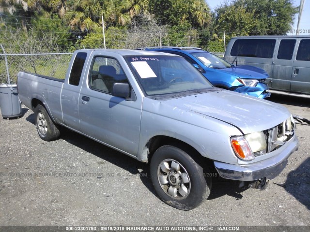 1N6DD26S9YC345433 - 2000 NISSAN FRONTIER KING CAB XE SILVER photo 1