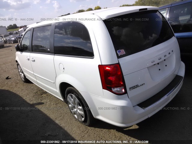 2C4RDGBGXGR379670 - 2016 DODGE GRAND CARAVAN SE WHITE photo 3