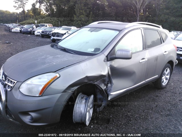 JN8AS5MV6BW297233 - 2011 NISSAN ROGUE S/SV/KROM GRAY photo 6