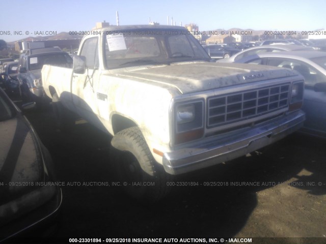 1B7HW14T7FS657161 - 1985 DODGE W-SERIES W100/W150 WHITE photo 1